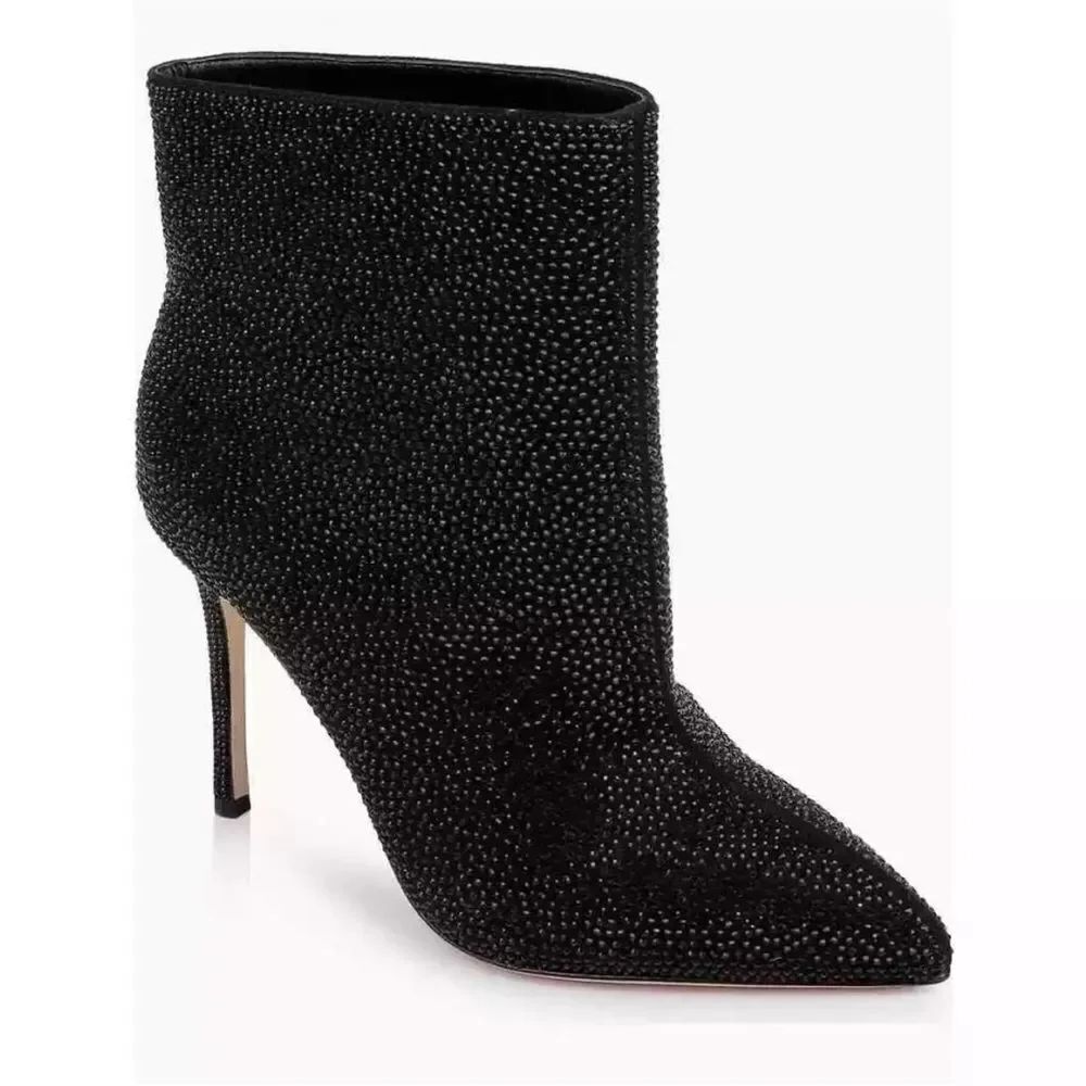L'Agence Mariette Rhinestone Strassed Ankle Boot 9.5 Stiletto Bootie NWT  $495
